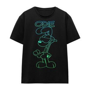 Garfield Unisex Adult Hotshot Odie T-Shirt / Black